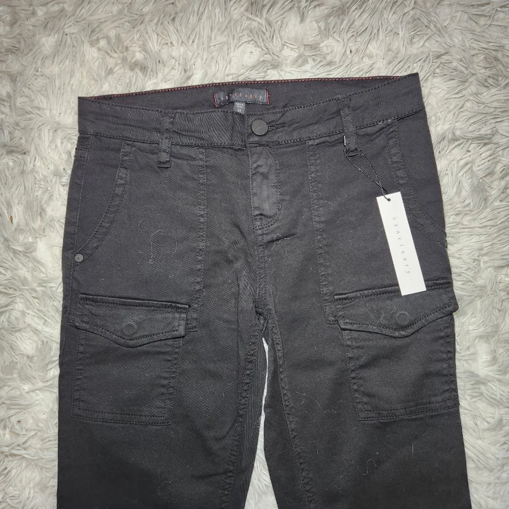 Sanctuary Black Cargo Bootcut Jeans - Picture 2 of 8
